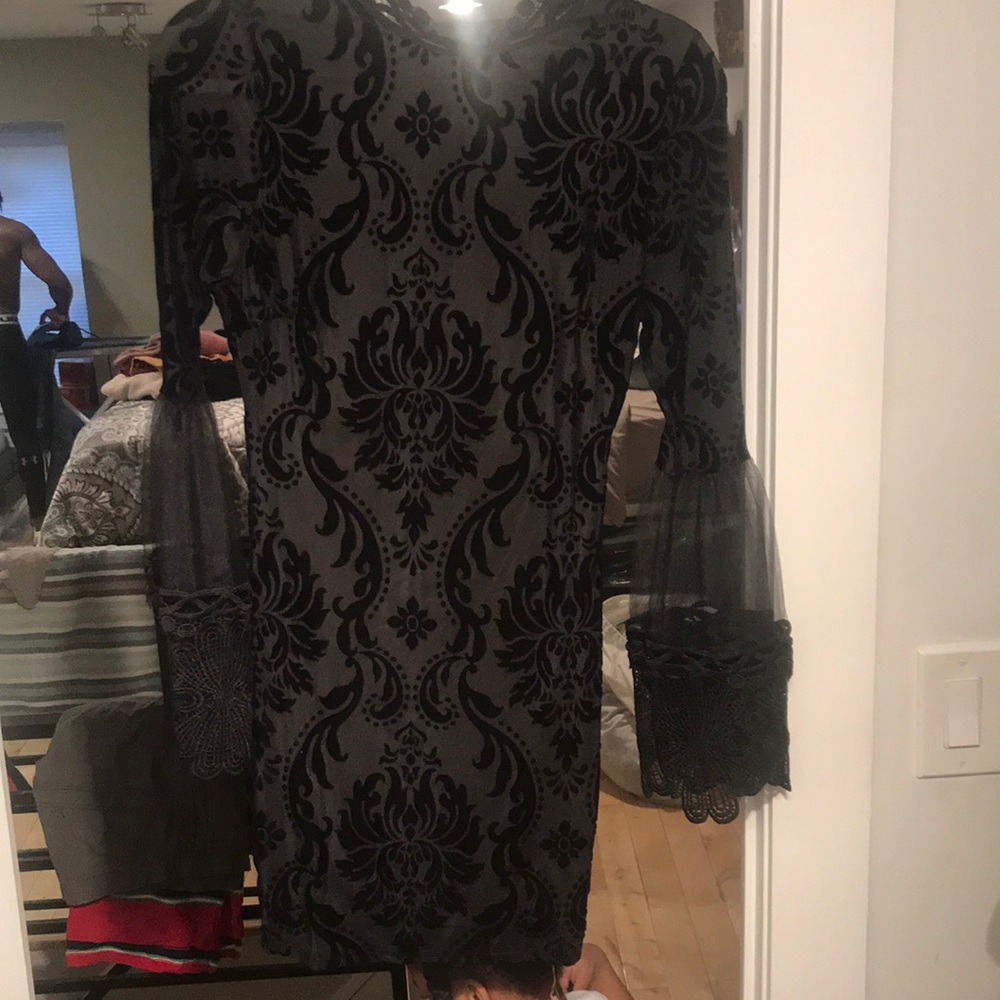Black mini dress